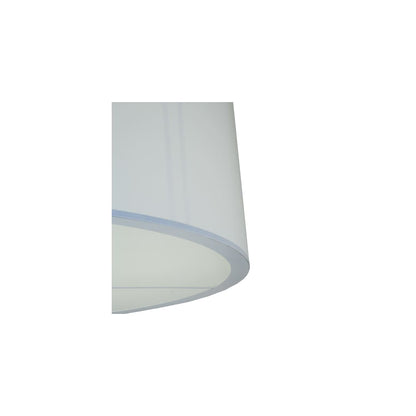 Cilindro 6 Light 60" Wide Flush Mount Drum Ceiling Fixture - Nickel Finish - Medium Bulb Base
