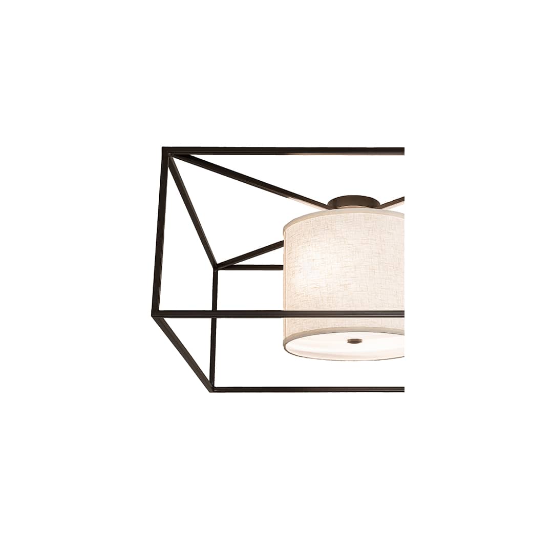 Kitzi 2 Light 43" Wide Semi-Flush Square Ceiling Fixture