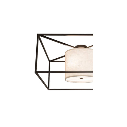Kitzi 2 Light 43" Wide Semi-Flush Square Ceiling Fixture