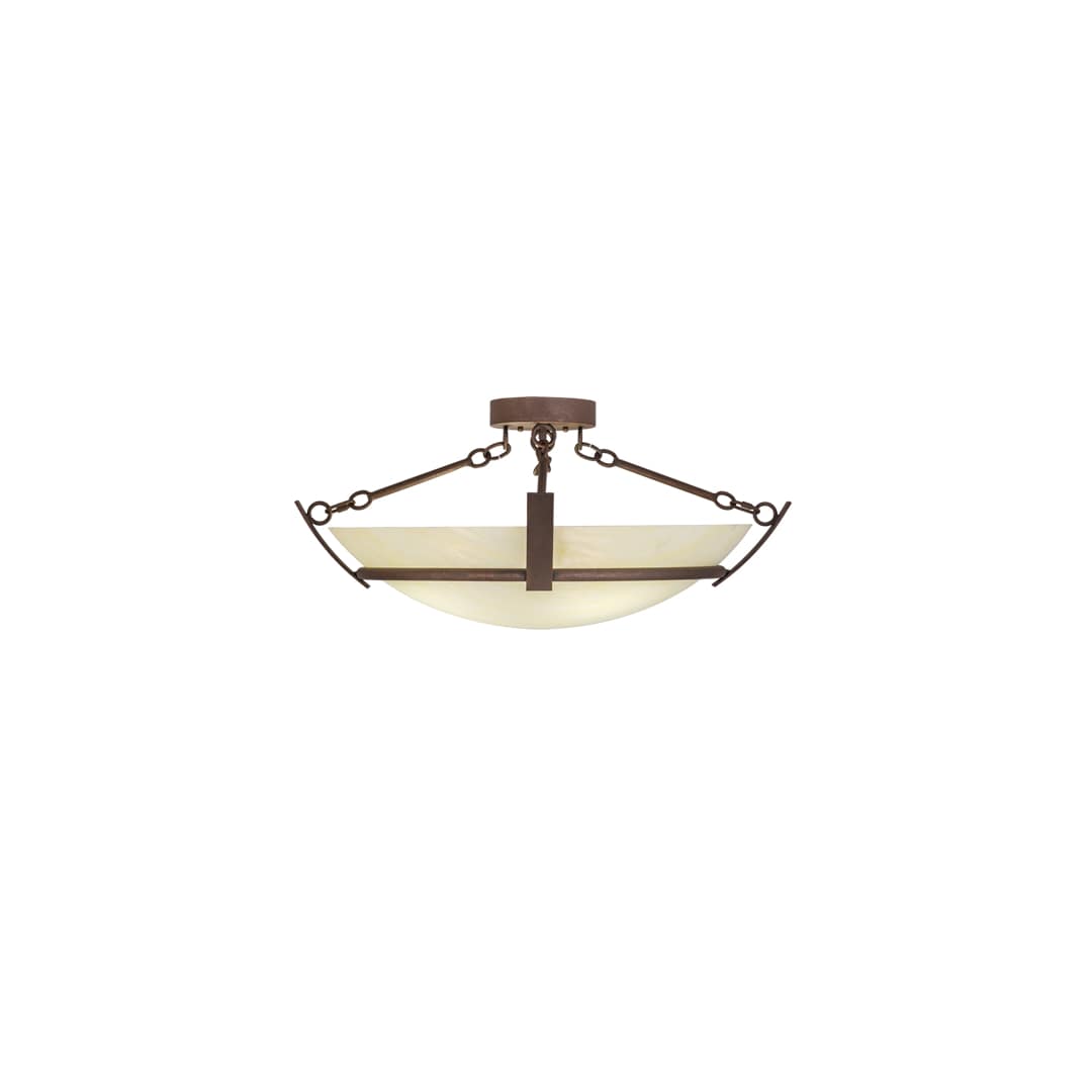 Covina 4 Light 30" Wide Semi-Flush Bowl Ceiling Fixture