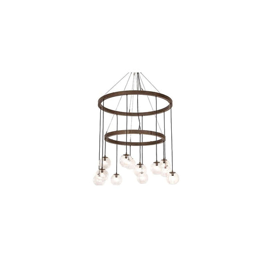 Bola 12 Light 42" Wide Ring Chandelier
