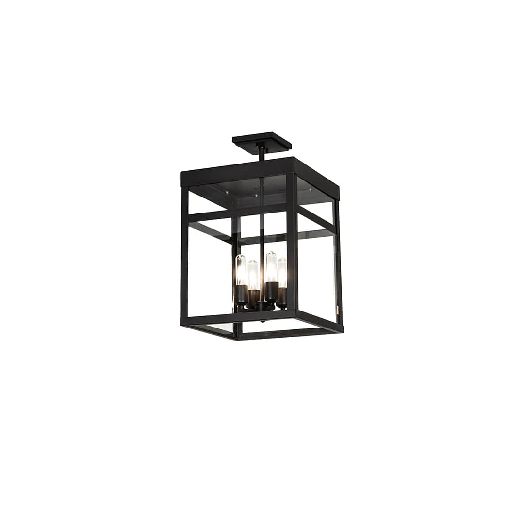 Quadrato 4 Light 21" Wide Semi-Flush Ceiling Fixture