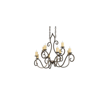 Long Clifton 10 Light 28" Wide Taper Candle Style Chandelier