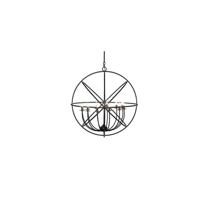 Atom Enerjisi 12 Light 36" Wide Taper Candle Globe Chandelier