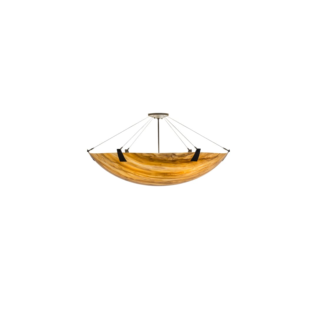 Araneta 6 Light 49" Wide Semi-Flush Bowl Ceiling Fixture - Oil Rubbed Bronze Finish - Medium Bulb Base