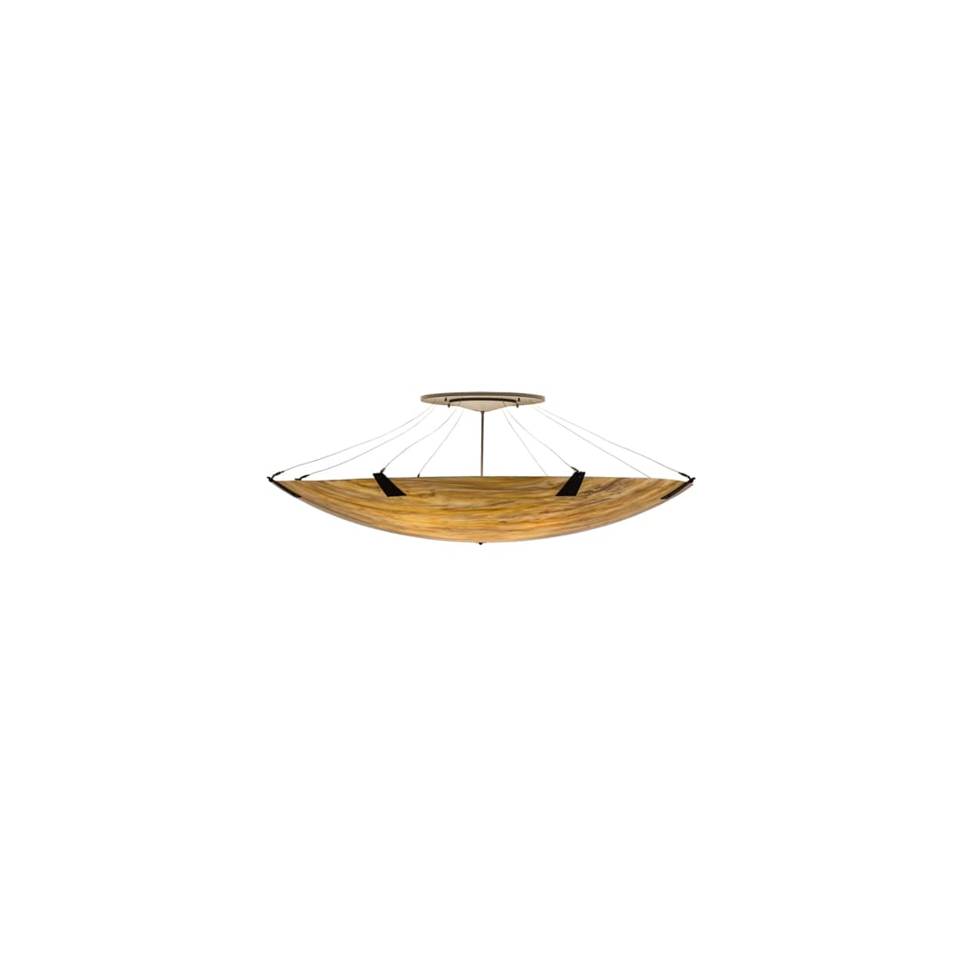 Araneta 14 Light 72" Wide Semi-Flush Bowl Ceiling Fixture - Oil Rubbed Bronze Finish - Medium Bulb Base