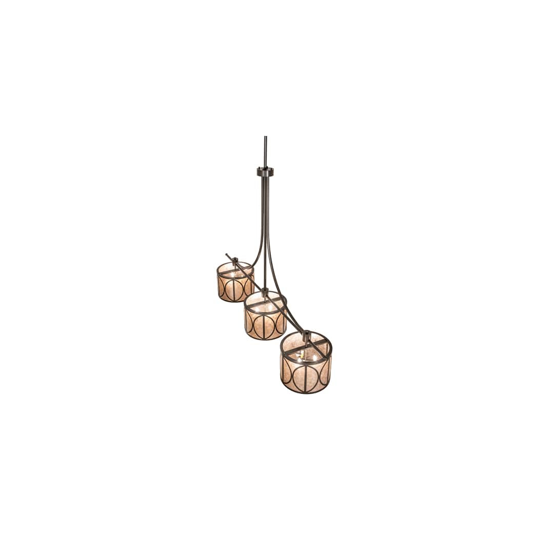 9 Light 90" Wide Linear Pendant