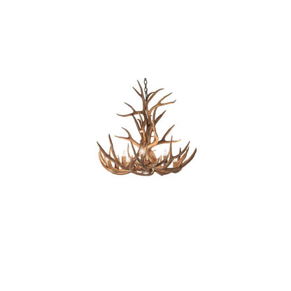 Antlers 8 Light 34" Wide Antler Candle Style Chandelier