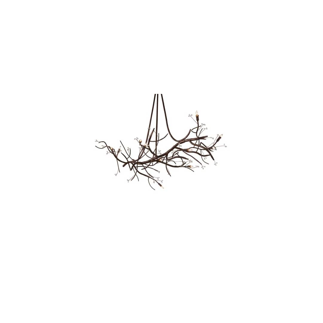 Long Winter Solstice 11 Light 42" Wide Taper Candle Style Chandelier