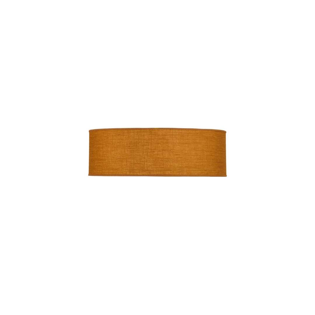 Cilindro 3 Light 36" Wide Semi-Flush Drum Ceiling Fixture with Honey Shade - Nickel Finish