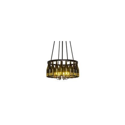 Tuscan Vineyard 6 Light 26" Wide Ring Chandelier