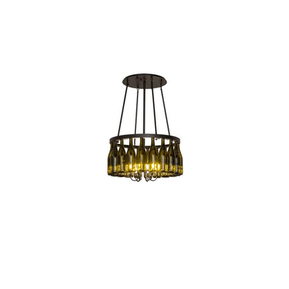 Tuscan Vineyard 6 Light 26" Wide Ring Chandelier