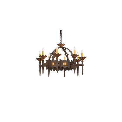 Antibes 8 Light 28" Wide Taper Candle Style Chandelier