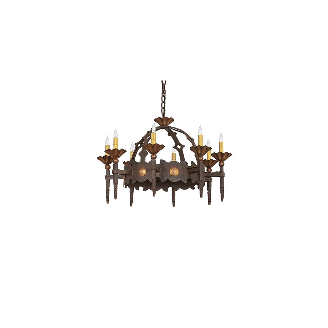Antibes 8 Light 28" Wide Taper Candle Style Chandelier
