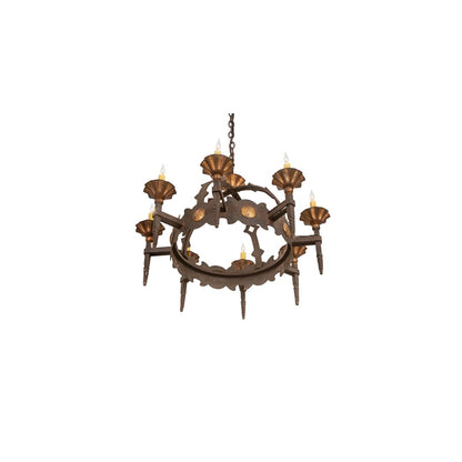 Antibes 8 Light 28" Wide Taper Candle Style Chandelier
