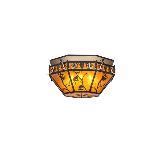 Whispering Pines 8 Light 46" Wide Semi-Flush Ceiling Fixture