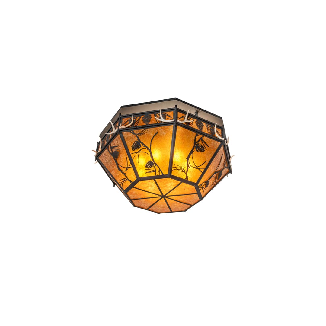 Whispering Pines 8 Light 46" Wide Semi-Flush Ceiling Fixture