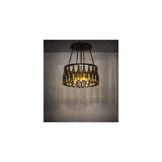 Tuscan Vineyard 6 Light 36" Wide Semi-Flush Drum Ceiling Fixture