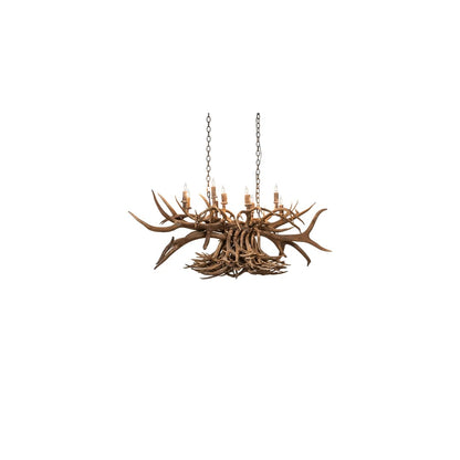Long Antlers 10 Light 28" Wide Antler Linear Chandelier