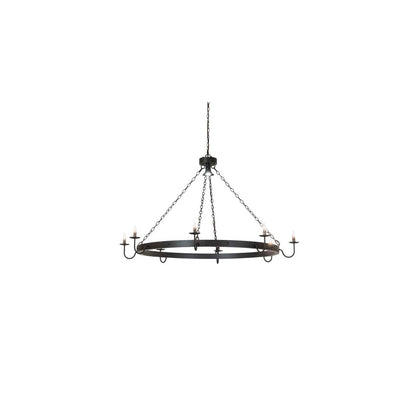 Suffolk 8 Light 60" Wide Taper Candle Ring Chandelier