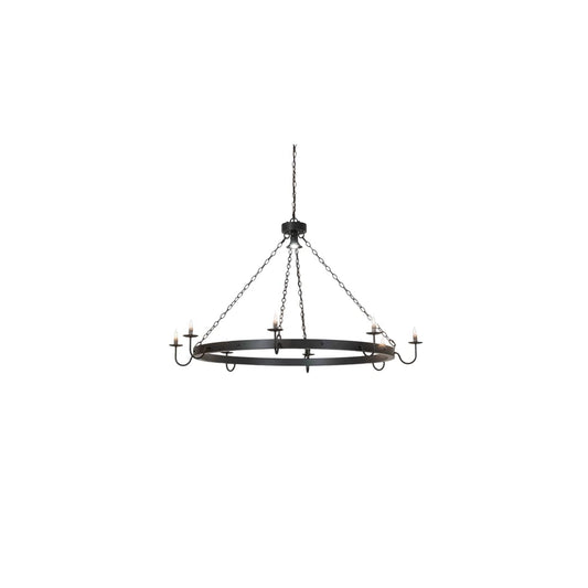 Suffolk 8 Light 60" Wide Taper Candle Ring Chandelier