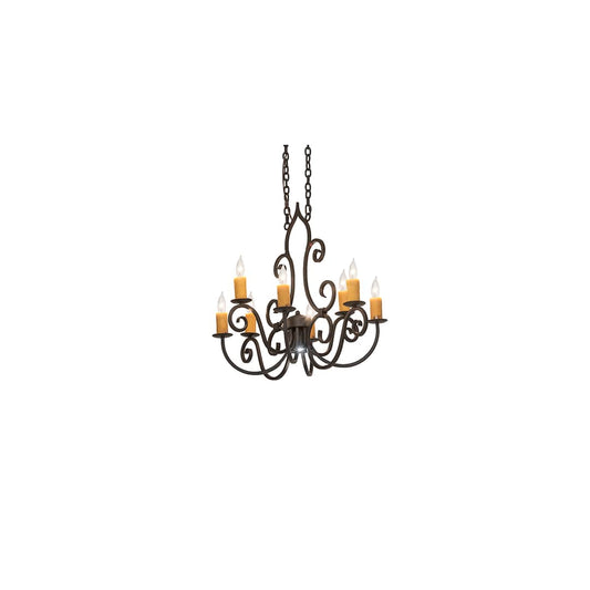 Long Clifton 8 Light 26" Wide Taper Candle Style Chandelier