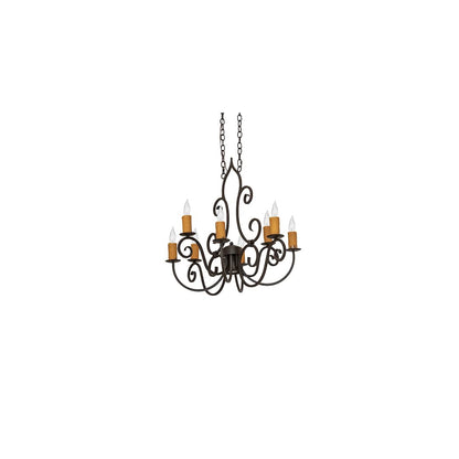 Long Clifton 8 Light 26" Wide Taper Candle Style Chandelier