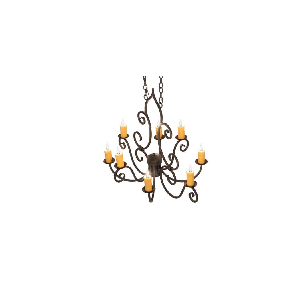 Long Clifton 8 Light 26" Wide Taper Candle Style Chandelier