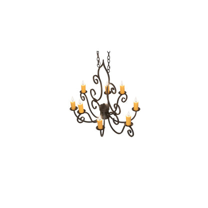 Long Clifton 8 Light 26" Wide Taper Candle Style Chandelier