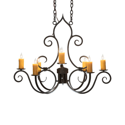 Long Clifton 8 Light 26" Wide Taper Candle Style Chandelier