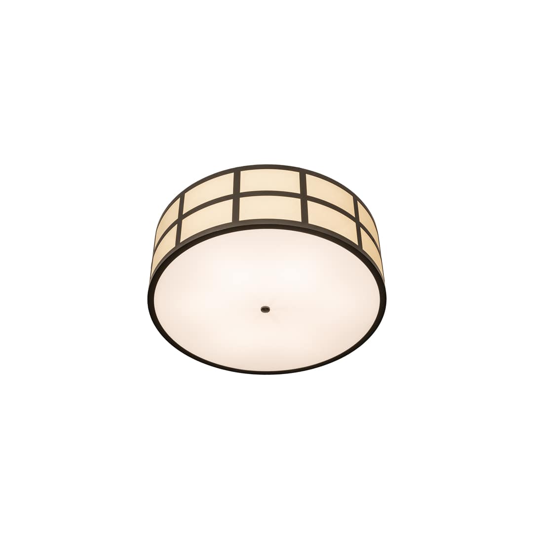 Cilindro Barnabas 6 Light 36" Wide Semi-Flush Drum Ceiling Fixture - Timeless Bronze Finish