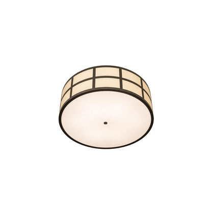 Cilindro Barnabas 6 Light 36" Wide Semi-Flush Drum Ceiling Fixture - Timeless Bronze Finish