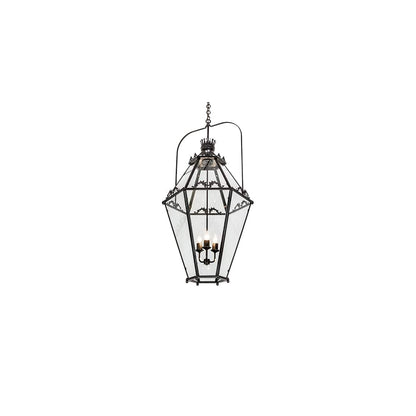 3 Light 26" Wide Taper Candle Pendant
