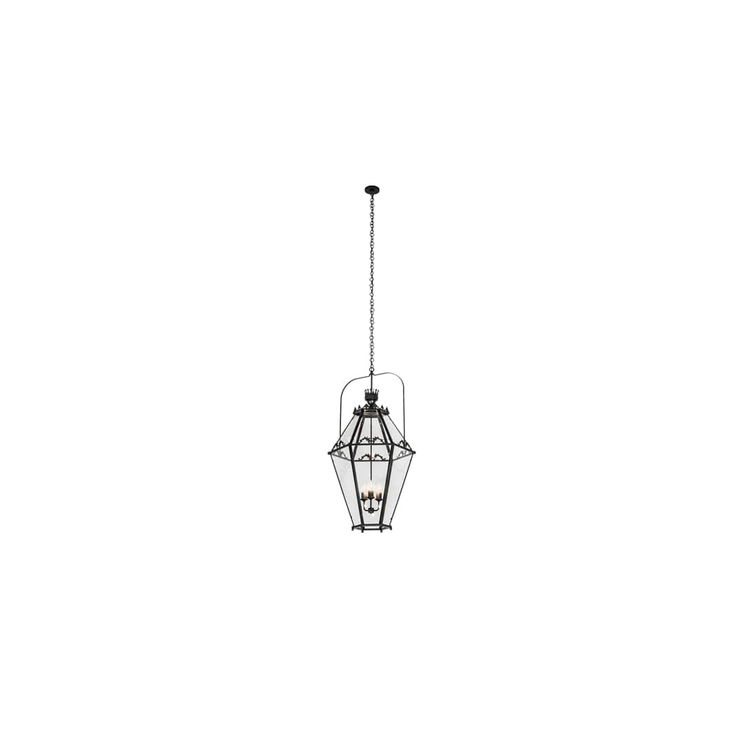 3 Light 26" Wide Taper Candle Pendant