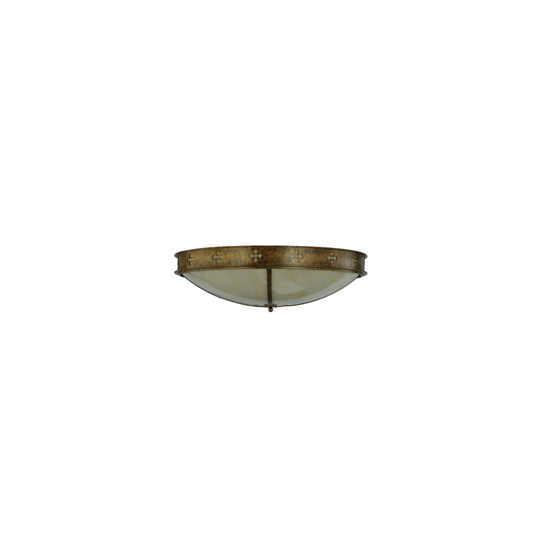 Byzantine 4 Light 36" Wide Flush Mount Bowl Ceiling Fixture