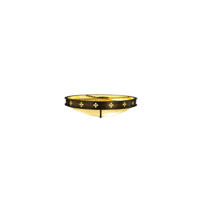 Byzantine 4 Light 36" Wide Flush Mount Bowl Ceiling Fixture
