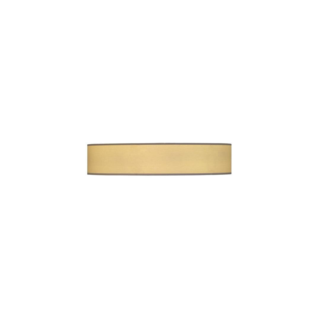 Cilindro 8 Light 48" Wide Semi-Flush Drum Ceiling Fixture with Natural Shade - Nickel Finish