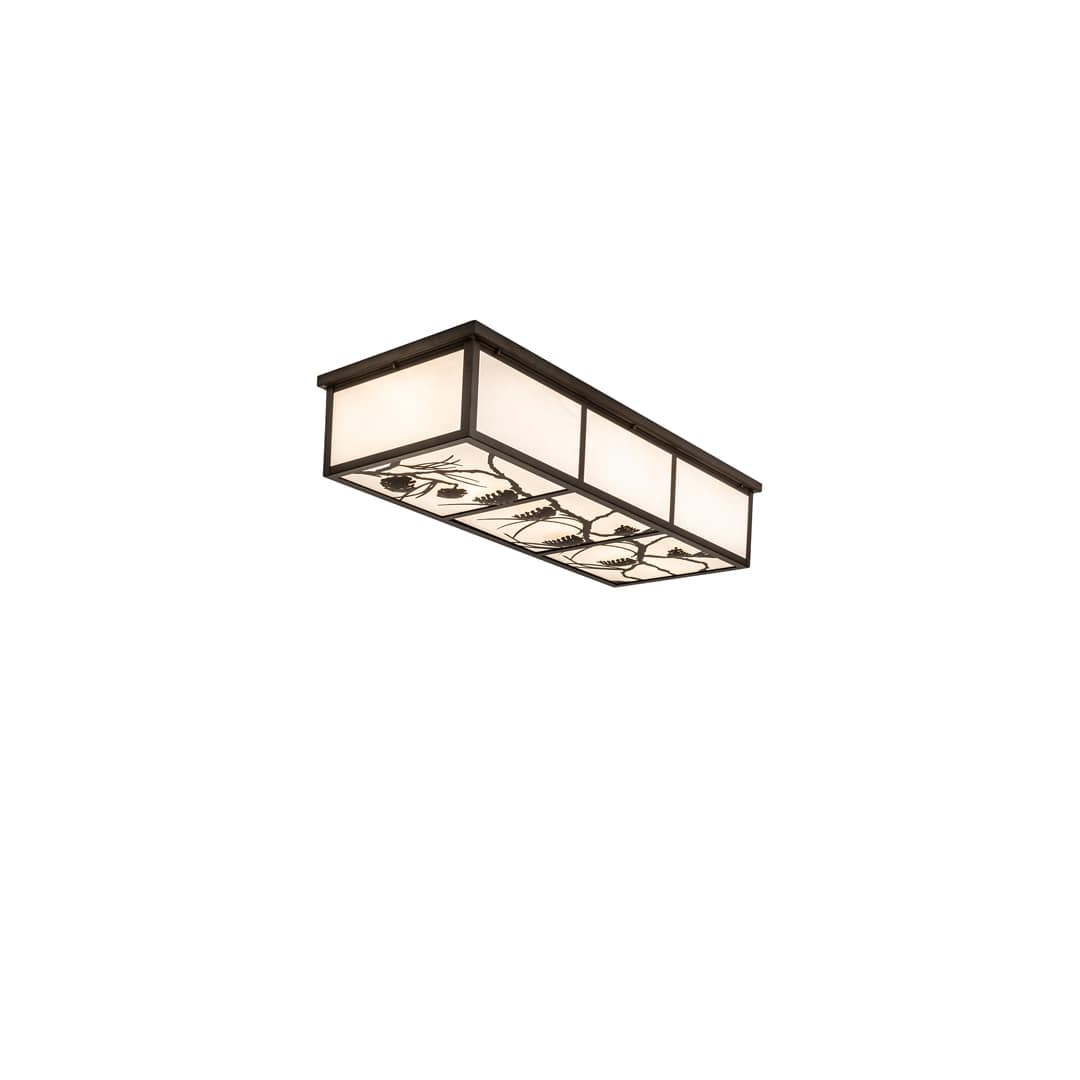 Mountain Pine 6 Light 50" Wide Flush Mount Ceiling Fixture
