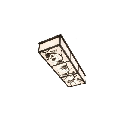 Mountain Pine 6 Light 50" Wide Flush Mount Ceiling Fixture
