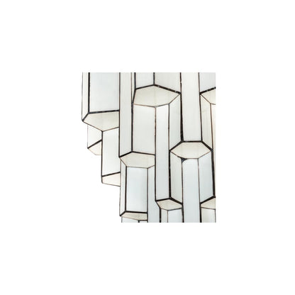Paramount 24" Wide Flush Mount Waterfall Ceiling Fixture - Antique Iron Gate Finish - Medium Bulb Base