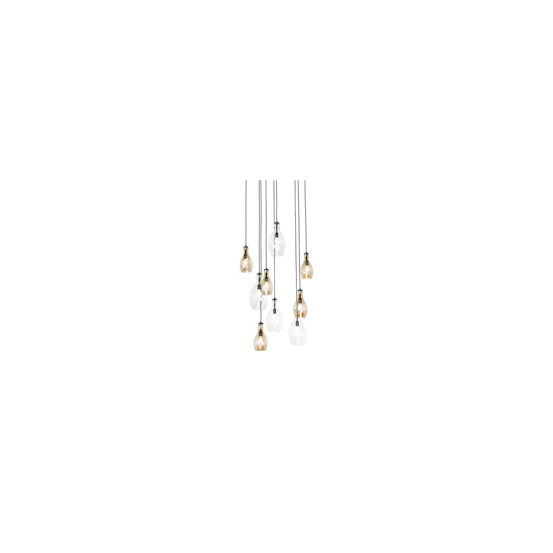 9 Light 45" Wide Multi Light Pendant