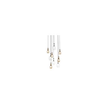 9 Light 45" Wide Multi Light Pendant