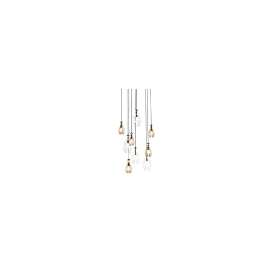 9 Light 45" Wide Multi Light Pendant