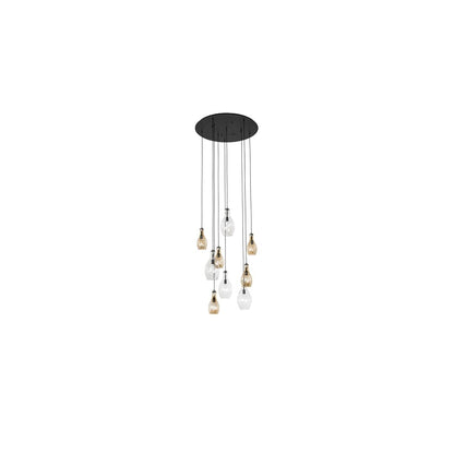 9 Light 45" Wide Multi Light Pendant