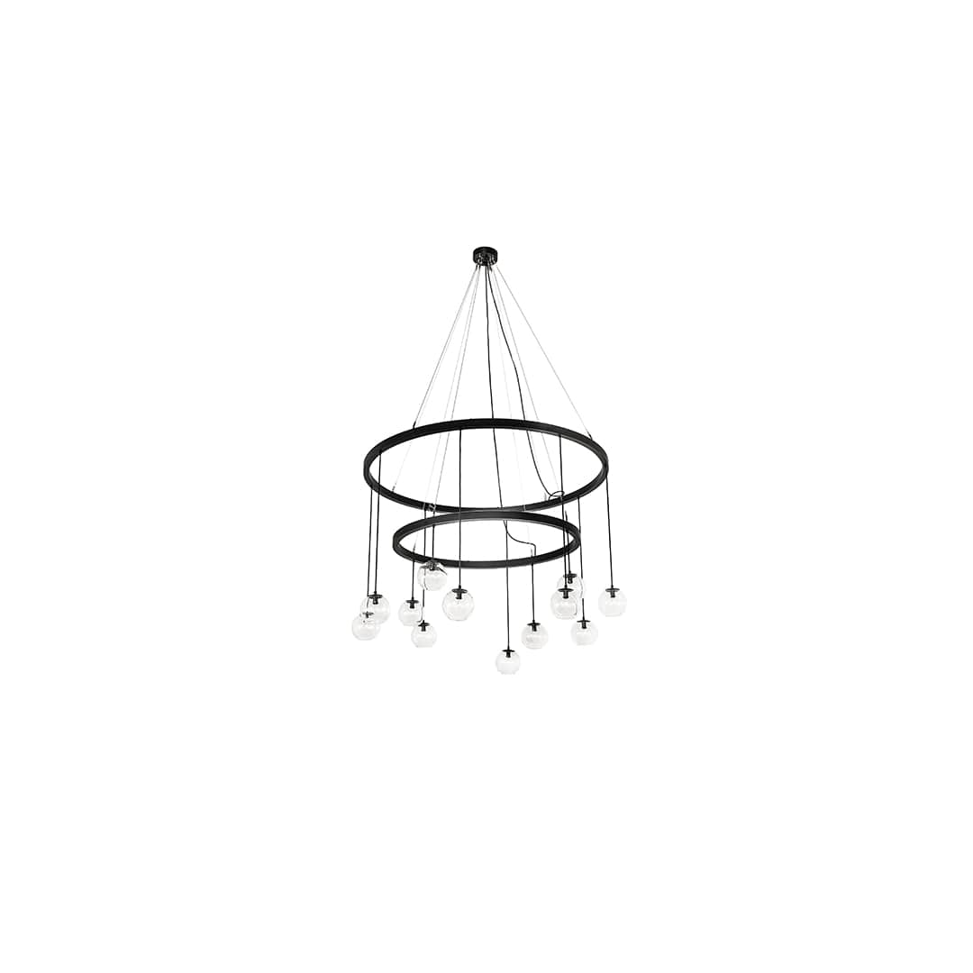 Bola 12 Light 59" Wide Ring Chandelier