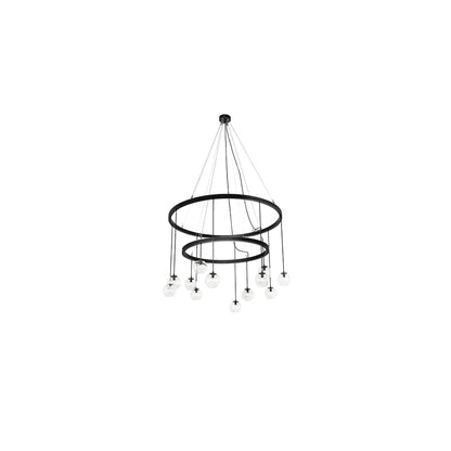 Bola 12 Light 59" Wide Ring Chandelier