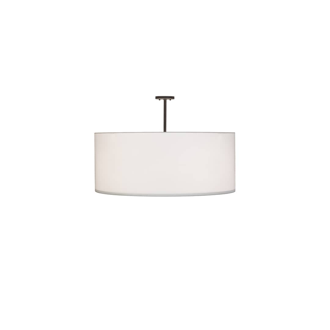 Cilindro 3 Light 36" Wide Semi-Flush Drum Ceiling Fixture - Oil Rubbed Bronze Finish