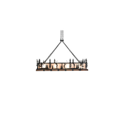4 Light 72" Wide Linear Pendant