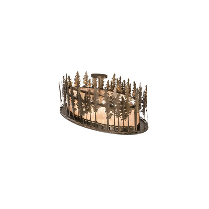 Tall Pines 6 Light 48" Wide Semi-Flush Ceiling Fixture