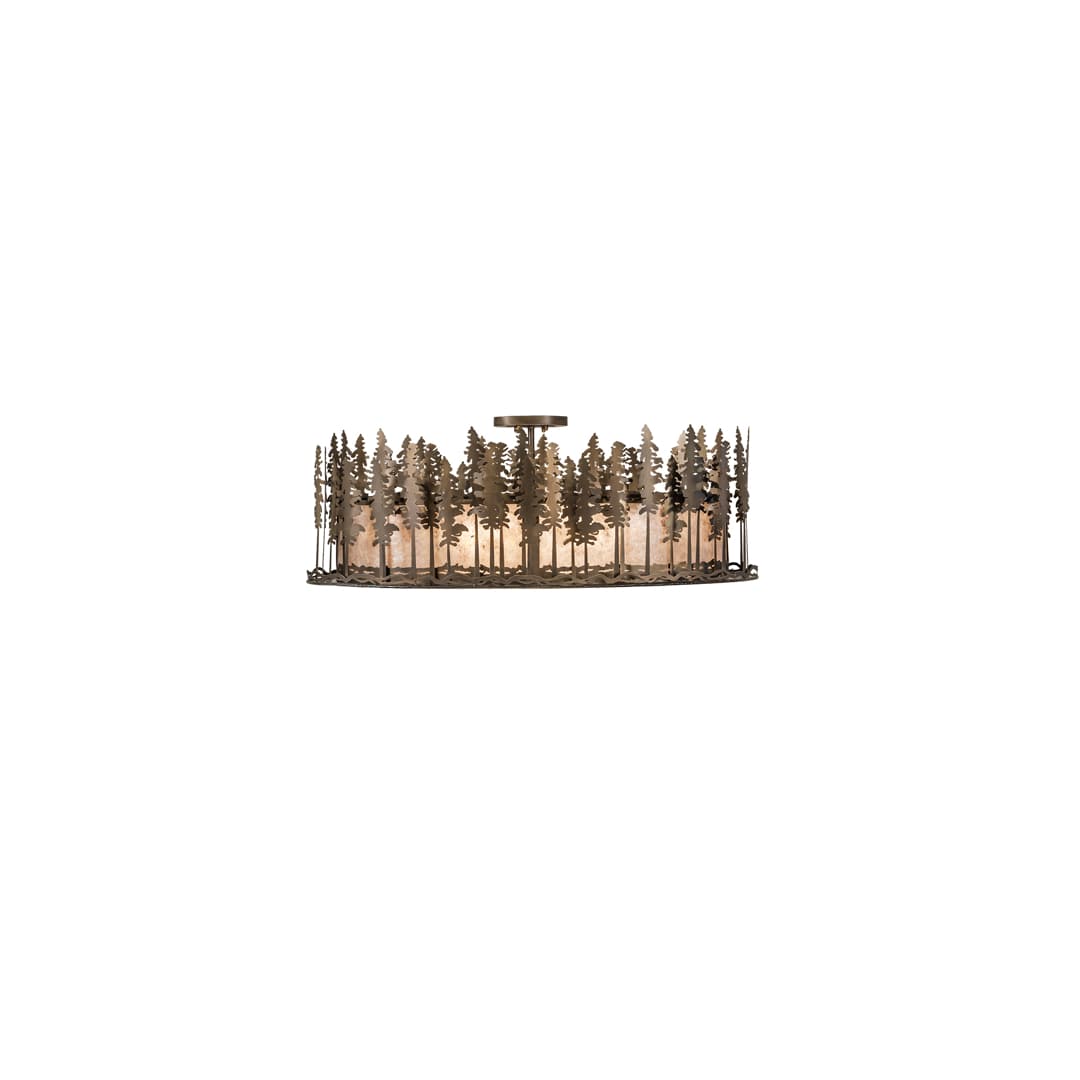 Tall Pines 6 Light 48" Wide Semi-Flush Ceiling Fixture